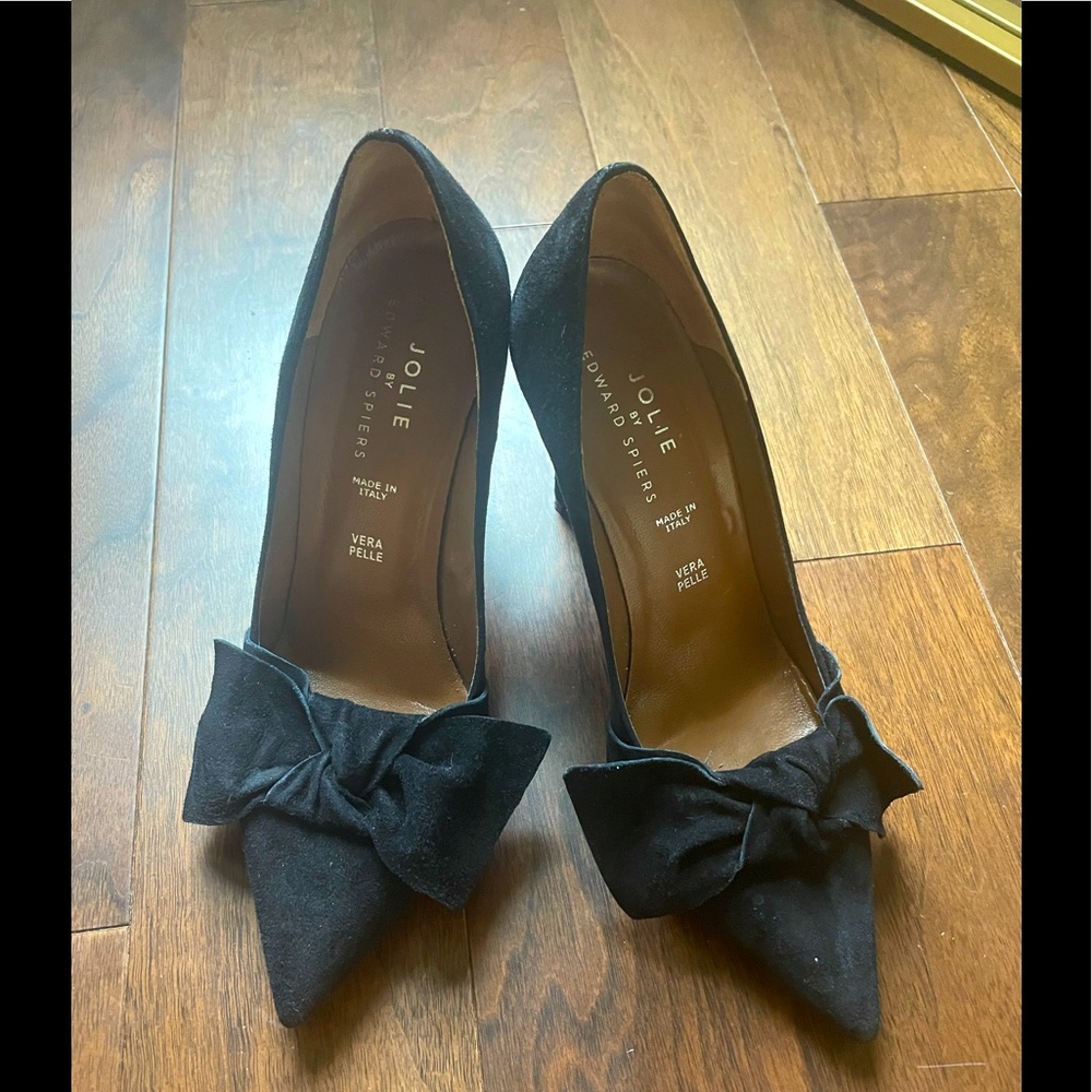 Jolie suede black pump made in Italy black